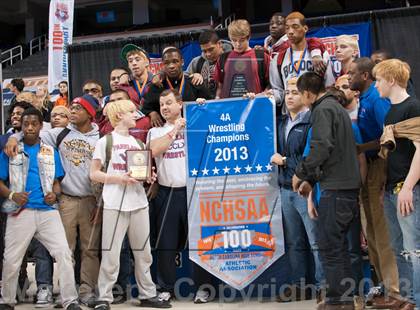 Thumbnail 1 in NCHSAA State 4A Boys Wrestling Championships (Finals) photogallery.