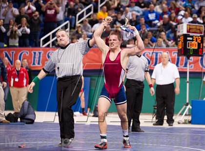 Thumbnail 2 in NCHSAA State 4A Boys Wrestling Championships (Finals) photogallery.