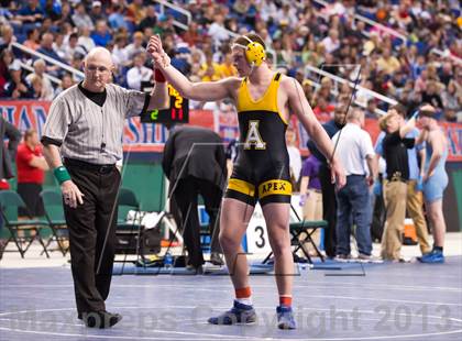 Thumbnail 1 in NCHSAA State 4A Boys Wrestling Championships (Finals) photogallery.