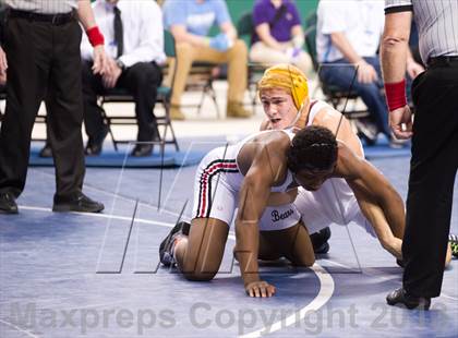 Thumbnail 2 in NCHSAA State 4A Boys Wrestling Championships (Finals) photogallery.