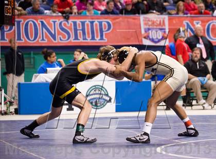Thumbnail 2 in NCHSAA State 4A Boys Wrestling Championships (Finals) photogallery.