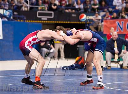 Thumbnail 3 in NCHSAA State 4A Boys Wrestling Championships (Finals) photogallery.