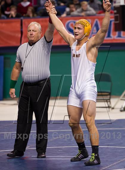 Thumbnail 3 in NCHSAA State 4A Boys Wrestling Championships (Finals) photogallery.
