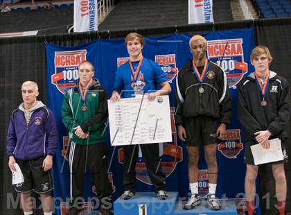 Thumbnail 2 in NCHSAA State 4A Boys Wrestling Championships (Finals) photogallery.