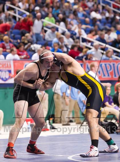 Thumbnail 3 in NCHSAA State 4A Boys Wrestling Championships (Finals) photogallery.