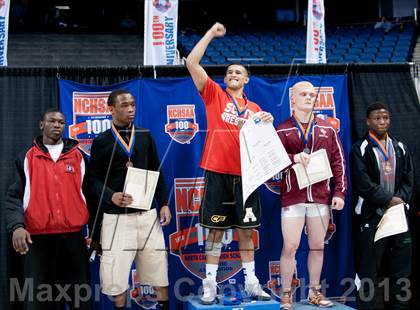 Thumbnail 3 in NCHSAA State 4A Boys Wrestling Championships (Finals) photogallery.