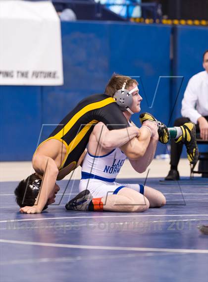 Thumbnail 1 in NCHSAA State 4A Boys Wrestling Championships (Finals) photogallery.