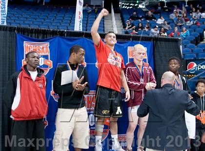 Thumbnail 2 in NCHSAA State 4A Boys Wrestling Championships (Finals) photogallery.