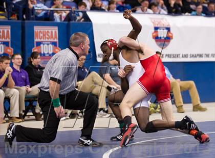 Thumbnail 2 in NCHSAA State 4A Boys Wrestling Championships (Finals) photogallery.