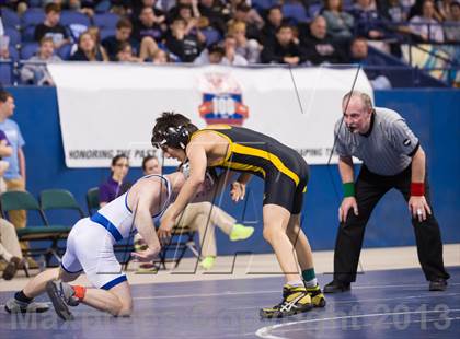 Thumbnail 3 in NCHSAA State 4A Boys Wrestling Championships (Finals) photogallery.