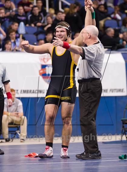 Thumbnail 3 in NCHSAA State 4A Boys Wrestling Championships (Finals) photogallery.