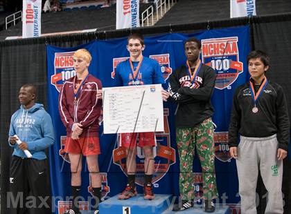 Thumbnail 1 in NCHSAA State 4A Boys Wrestling Championships (Finals) photogallery.