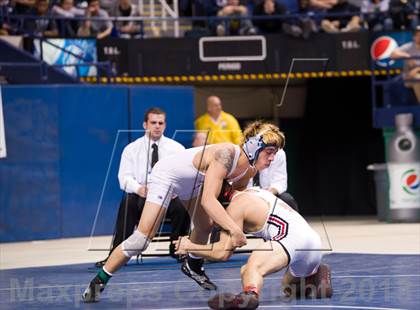 Thumbnail 3 in NCHSAA State 4A Boys Wrestling Championships (Finals) photogallery.