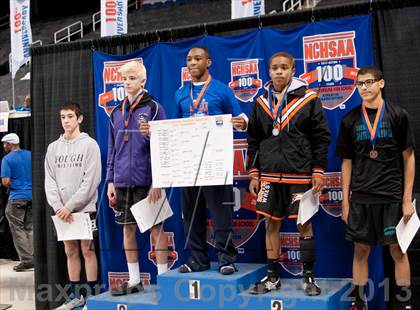 Thumbnail 3 in NCHSAA State 4A Boys Wrestling Championships (Finals) photogallery.