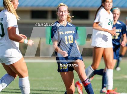 Thumbnail 3 in St. Pius X Catholic vs. Blessed Trinity (GHSA 5A Championship) photogallery.