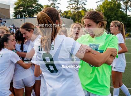 Thumbnail 1 in St. Pius X Catholic vs. Blessed Trinity (GHSA 5A Championship) photogallery.