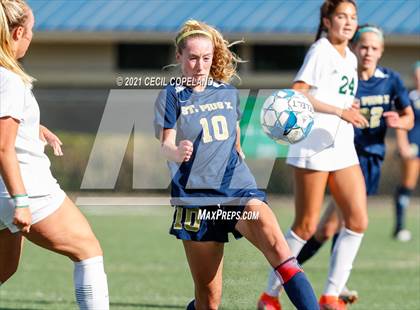 Thumbnail 2 in St. Pius X Catholic vs. Blessed Trinity (GHSA 5A Championship) photogallery.