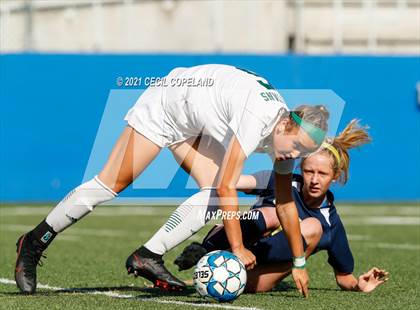Thumbnail 2 in St. Pius X Catholic vs. Blessed Trinity (GHSA 5A Championship) photogallery.