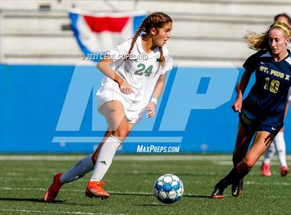 Thumbnail 3 in St. Pius X Catholic vs. Blessed Trinity (GHSA 5A Championship) photogallery.