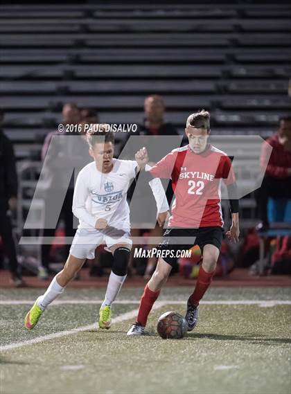 Thumbnail 1 in Skyline @ Valor Christian (CHSAA 4A Round 1) photogallery.