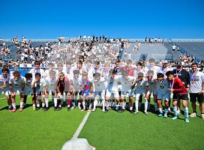 Thumbnail 1 in Vandegrift vs. Mesquite (UIL 6A Soccer Division II Final) photogallery.