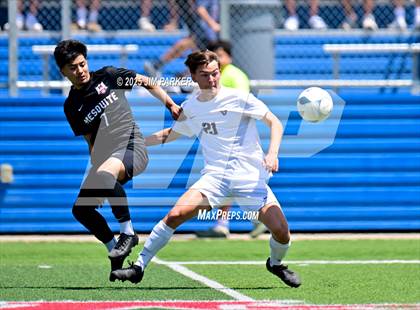 Thumbnail 1 in Vandegrift vs. Mesquite (UIL 6A Soccer Division II Final) photogallery.