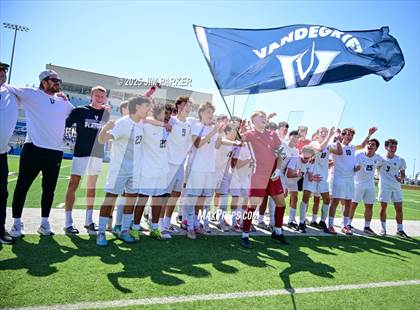 Thumbnail 2 in Vandegrift vs. Mesquite (UIL 6A Soccer Division II Final) photogallery.