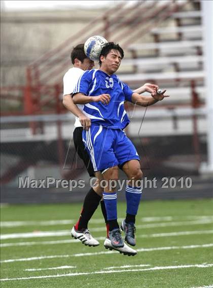 Thumbnail 3 in Mansfield Legacy vs. LakeView (Martin Invitational Soccer Tournament) photogallery.