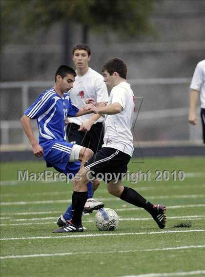 Thumbnail 3 in Mansfield Legacy vs. LakeView (Martin Invitational Soccer Tournament) photogallery.