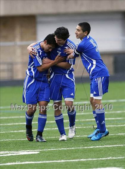 Thumbnail 1 in Mansfield Legacy vs. LakeView (Martin Invitational Soccer Tournament) photogallery.