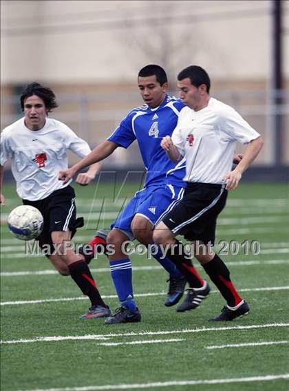 Thumbnail 1 in Mansfield Legacy vs. LakeView (Martin Invitational Soccer Tournament) photogallery.