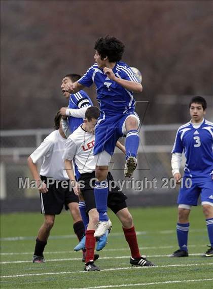 Thumbnail 3 in Mansfield Legacy vs. LakeView (Martin Invitational Soccer Tournament) photogallery.