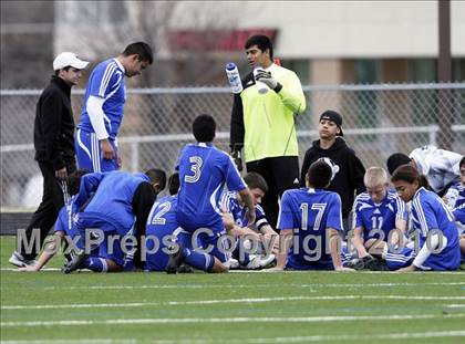 Thumbnail 1 in Mansfield Legacy vs. LakeView (Martin Invitational Soccer Tournament) photogallery.