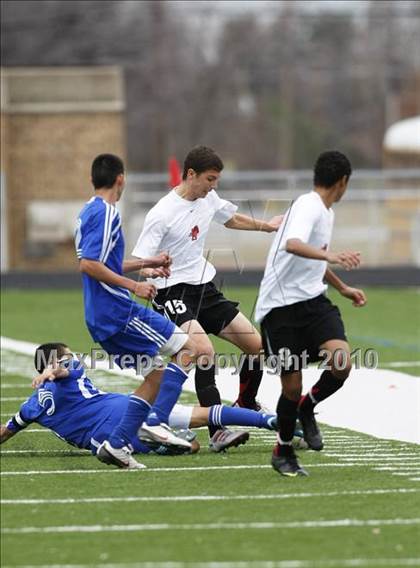 Thumbnail 3 in Mansfield Legacy vs. LakeView (Martin Invitational Soccer Tournament) photogallery.