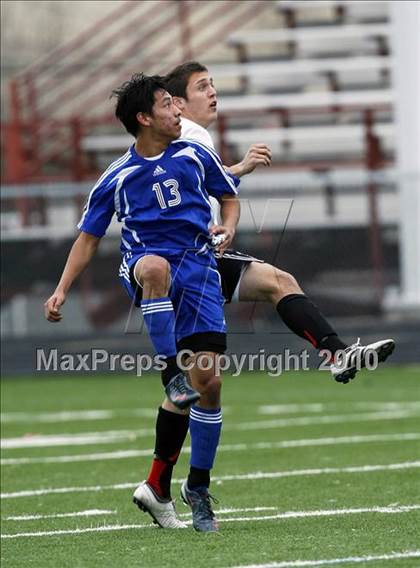 Thumbnail 3 in Mansfield Legacy vs. LakeView (Martin Invitational Soccer Tournament) photogallery.