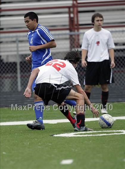 Thumbnail 3 in Mansfield Legacy vs. LakeView (Martin Invitational Soccer Tournament) photogallery.