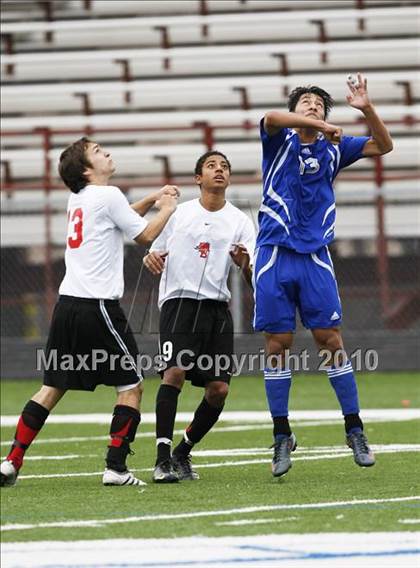 Thumbnail 1 in Mansfield Legacy vs. LakeView (Martin Invitational Soccer Tournament) photogallery.