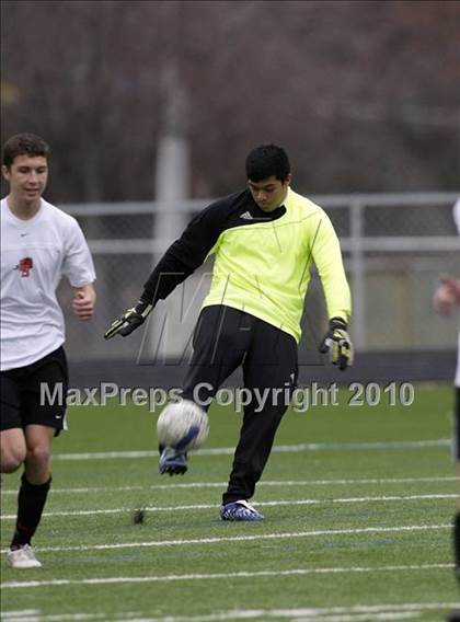 Thumbnail 1 in Mansfield Legacy vs. LakeView (Martin Invitational Soccer Tournament) photogallery.