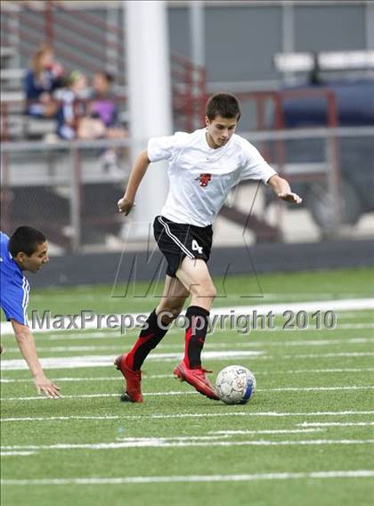 Thumbnail 3 in Mansfield Legacy vs. LakeView (Martin Invitational Soccer Tournament) photogallery.