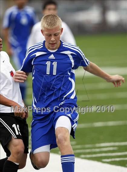 Thumbnail 3 in Mansfield Legacy vs. LakeView (Martin Invitational Soccer Tournament) photogallery.