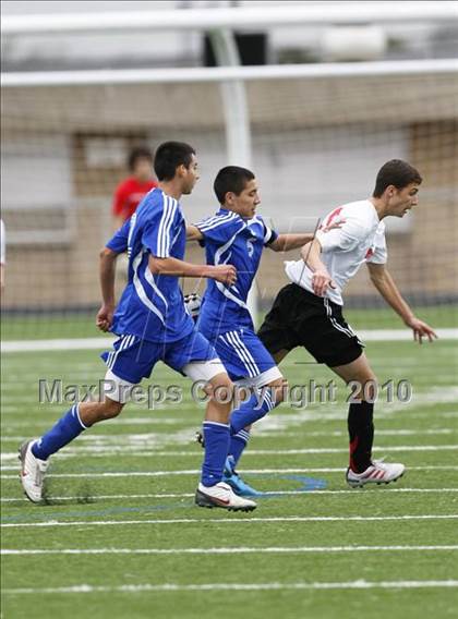 Thumbnail 1 in Mansfield Legacy vs. LakeView (Martin Invitational Soccer Tournament) photogallery.