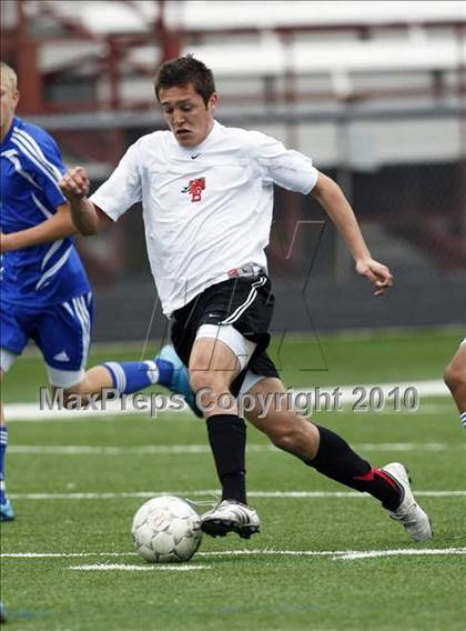 Thumbnail 3 in Mansfield Legacy vs. LakeView (Martin Invitational Soccer Tournament) photogallery.