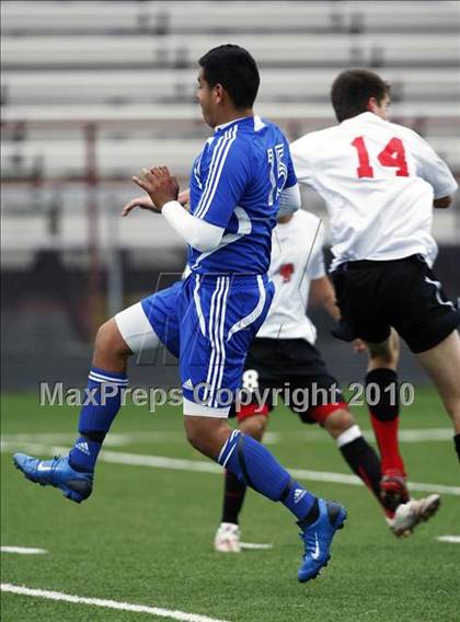 Thumbnail 3 in Mansfield Legacy vs. LakeView (Martin Invitational Soccer Tournament) photogallery.