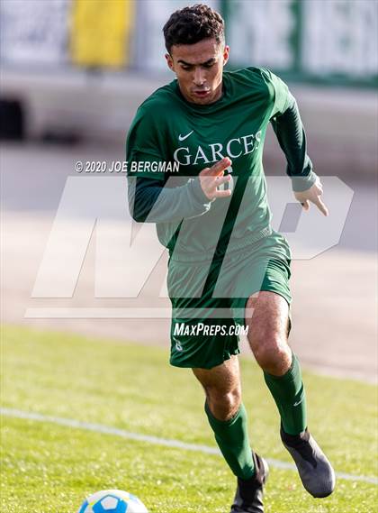 Thumbnail 3 in Santiago @ Garces Memorial (CIF SoCal Regional D3 Final) photogallery.