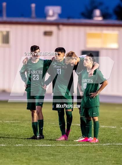 Thumbnail 1 in Santiago @ Garces Memorial (CIF SoCal Regional D3 Final) photogallery.