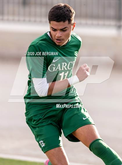 Thumbnail 2 in Santiago @ Garces Memorial (CIF SoCal Regional D3 Final) photogallery.