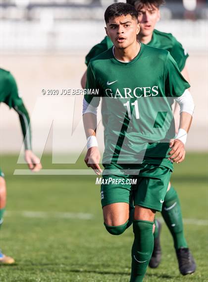 Thumbnail 3 in Santiago @ Garces Memorial (CIF SoCal Regional D3 Final) photogallery.