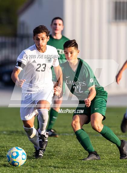 Thumbnail 2 in Santiago @ Garces Memorial (CIF SoCal Regional D3 Final) photogallery.