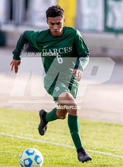 Thumbnail 1 in Santiago @ Garces Memorial (CIF SoCal Regional D3 Final) photogallery.