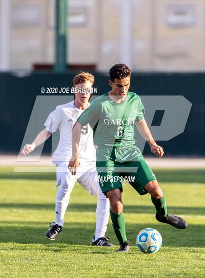 Thumbnail 2 in Santiago @ Garces Memorial (CIF SoCal Regional D3 Final) photogallery.